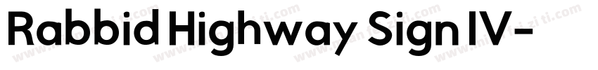 Rabbid Highway Sign IV字体转换